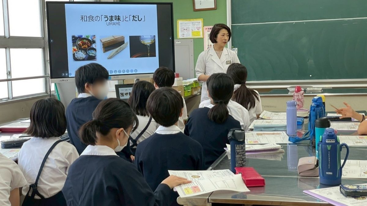 「だし」の出張授業