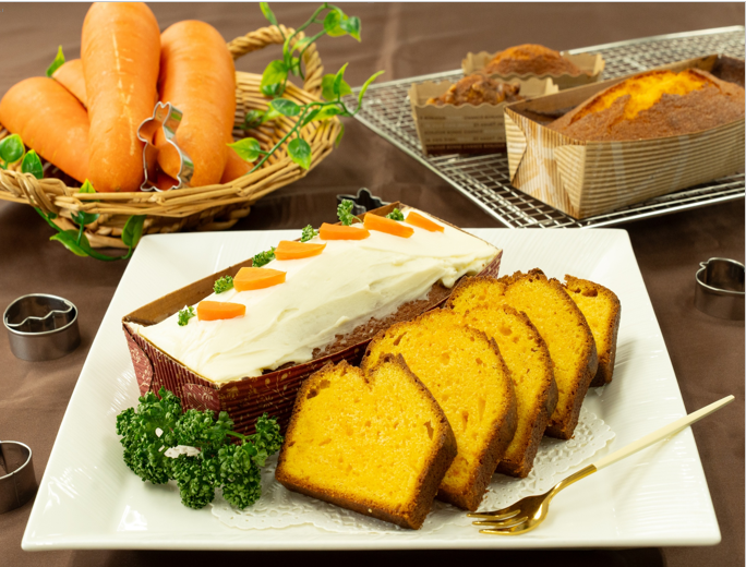 春のイースターを彩る　キャロットパウンドケーキ