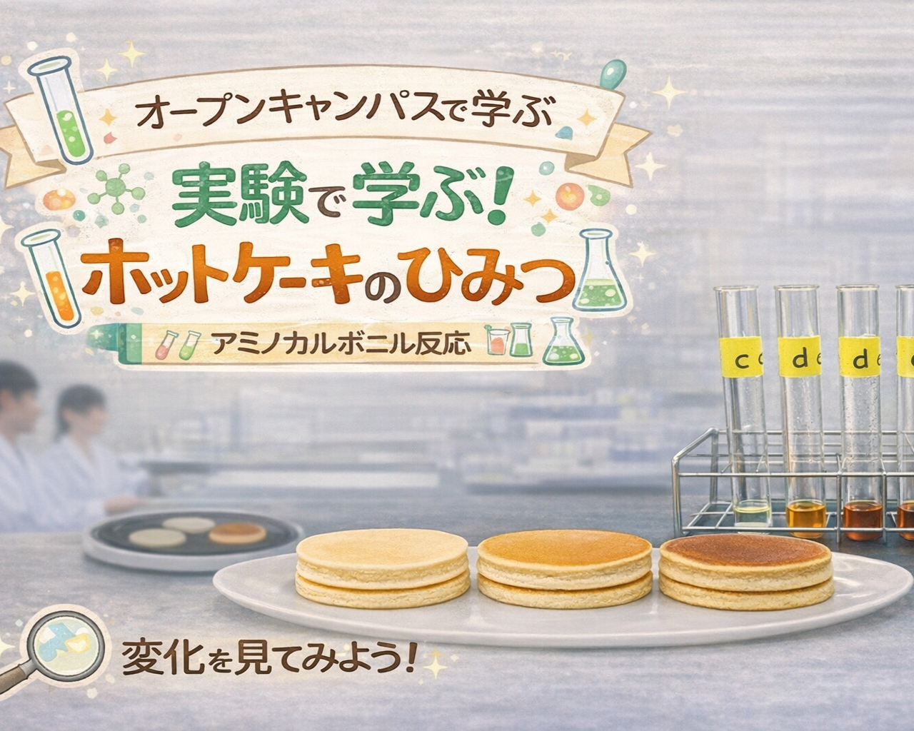 実験で学ぶ！ホットケーキのひみつ